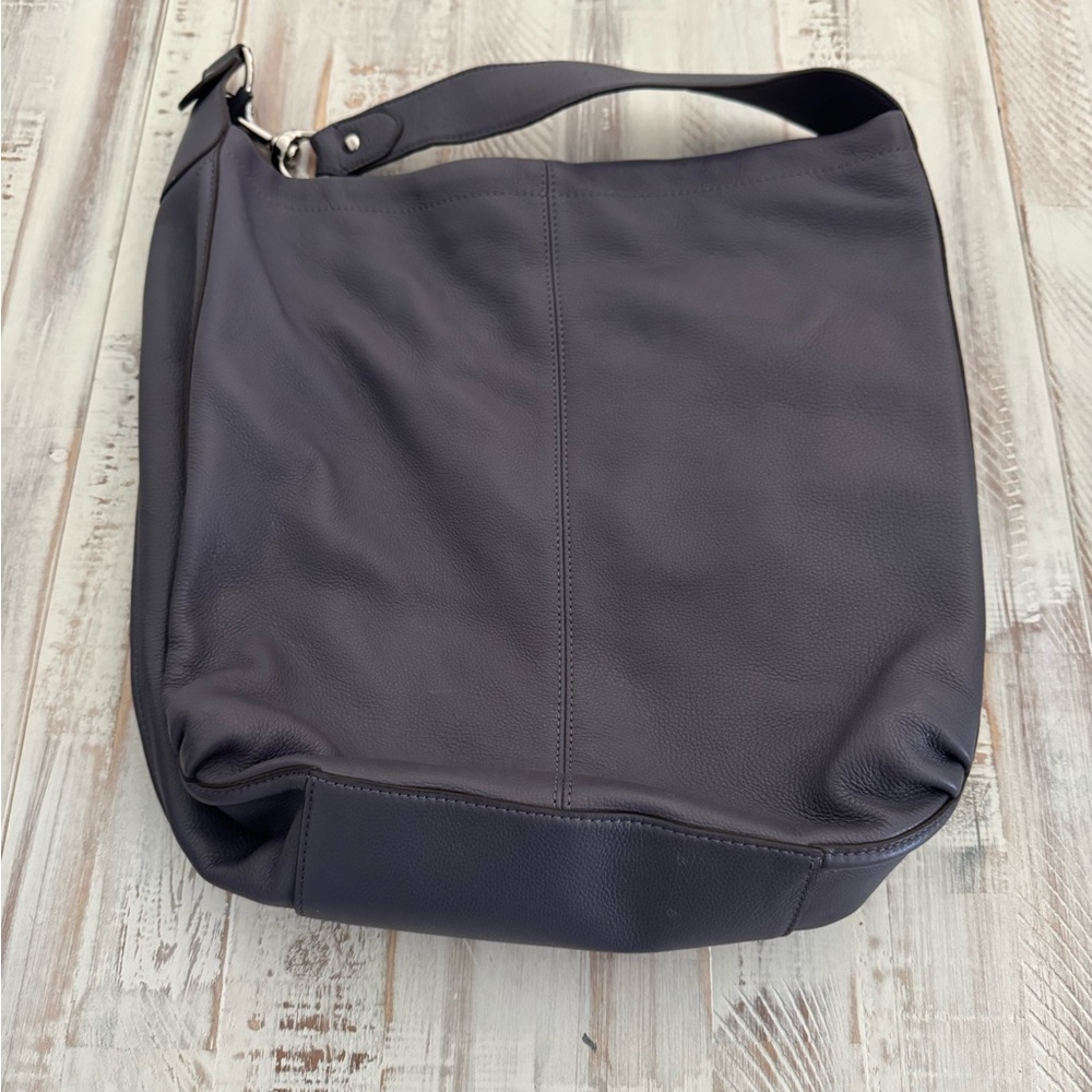 Coach Gray Leather Handbag